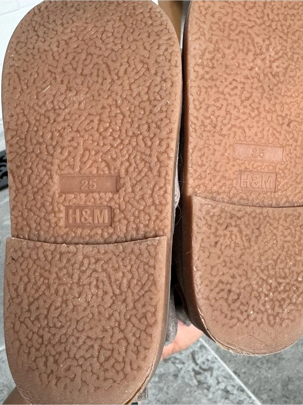 H&M Kids Taupe Bow Ankle Boots